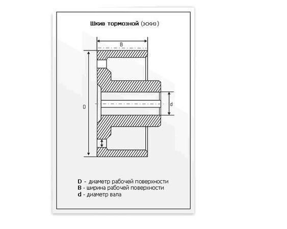 Шкив тормозной 200 чертеж